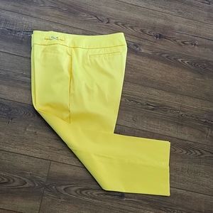 NY & CO yellow cropped dress pants